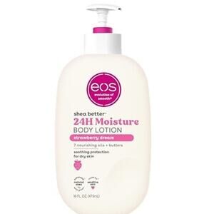 Eos Shea Better Body Lotion – Strawberry Dream – 16 fl oz – Dry Skin Formula